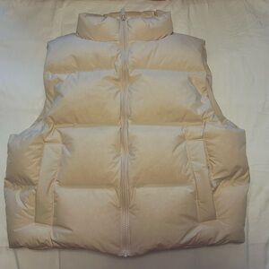 Nuuds Puffer Vest in Bone
